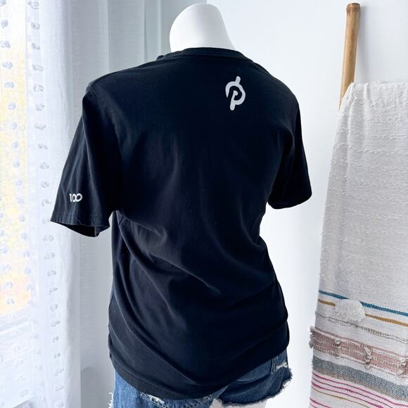 Peloton Reach 100 Classic Short Sleeve Century Black Crewneck T-Shirt Women’s L - Picture 4 of 9